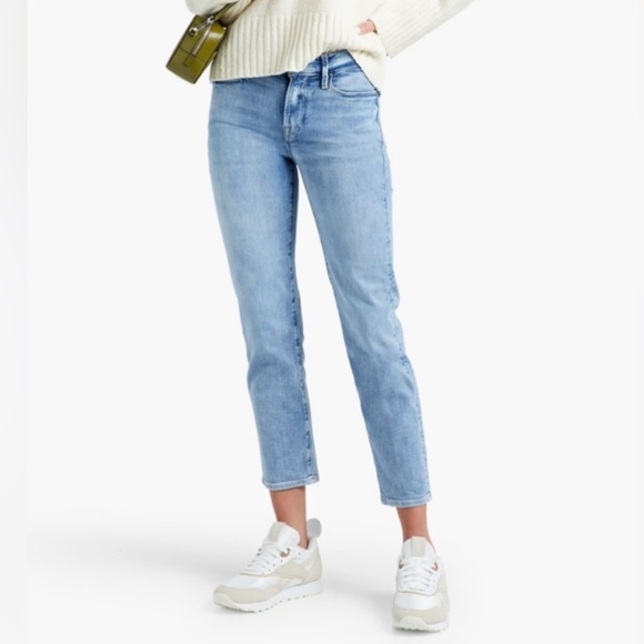 Frame Le Nouveau straight cropped high rise straight  27 - Picture 1 of 9